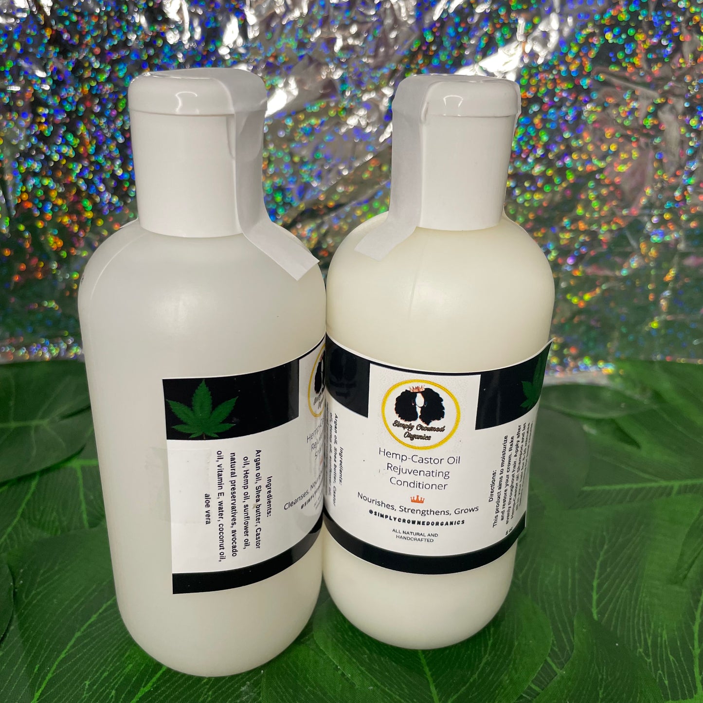 Hemp-Castor Oil Shampoo + Conditioner Bundle